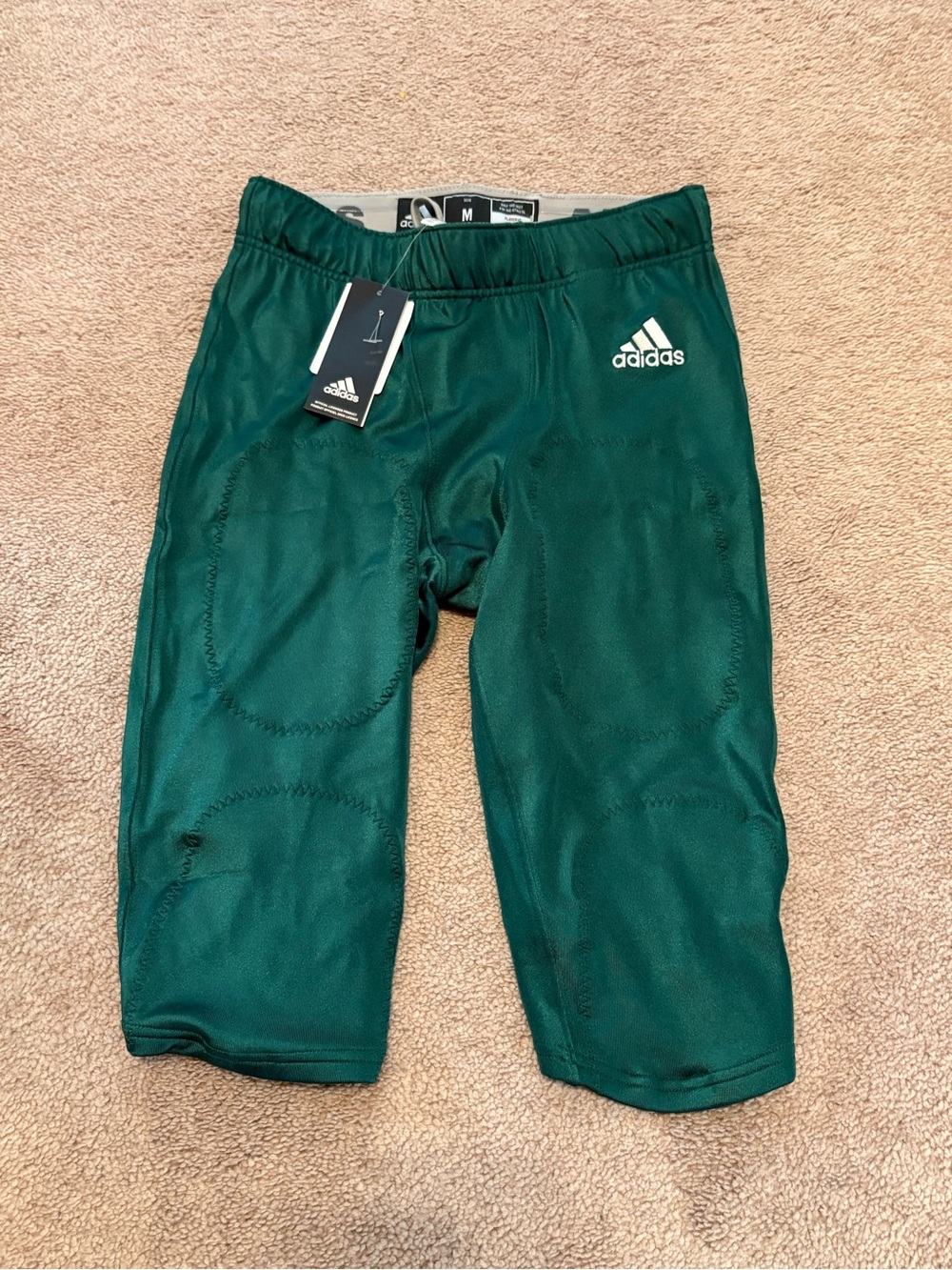 NWT adidas Men’s Dark Green Pressed Coverage 2.0 Football Pants Size M